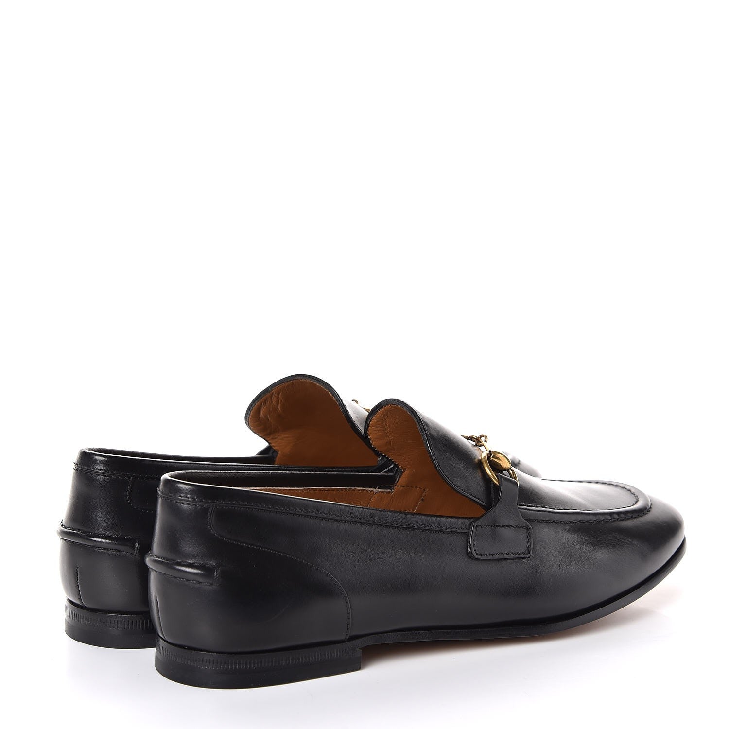 Gucci Calfskin Womens Jordaan Loafers 37 Black 4 of 10