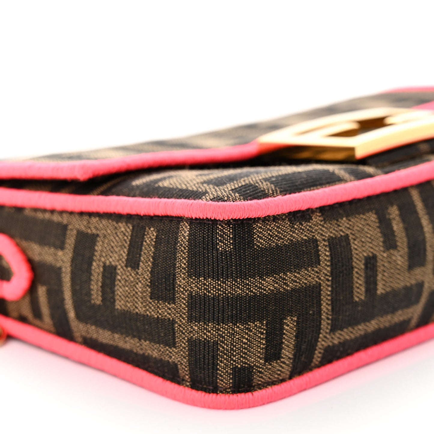 Fabric Jacquard FF 1974 Roma Armor Mini Baguette Tobacco Moro Fuxia Fluo