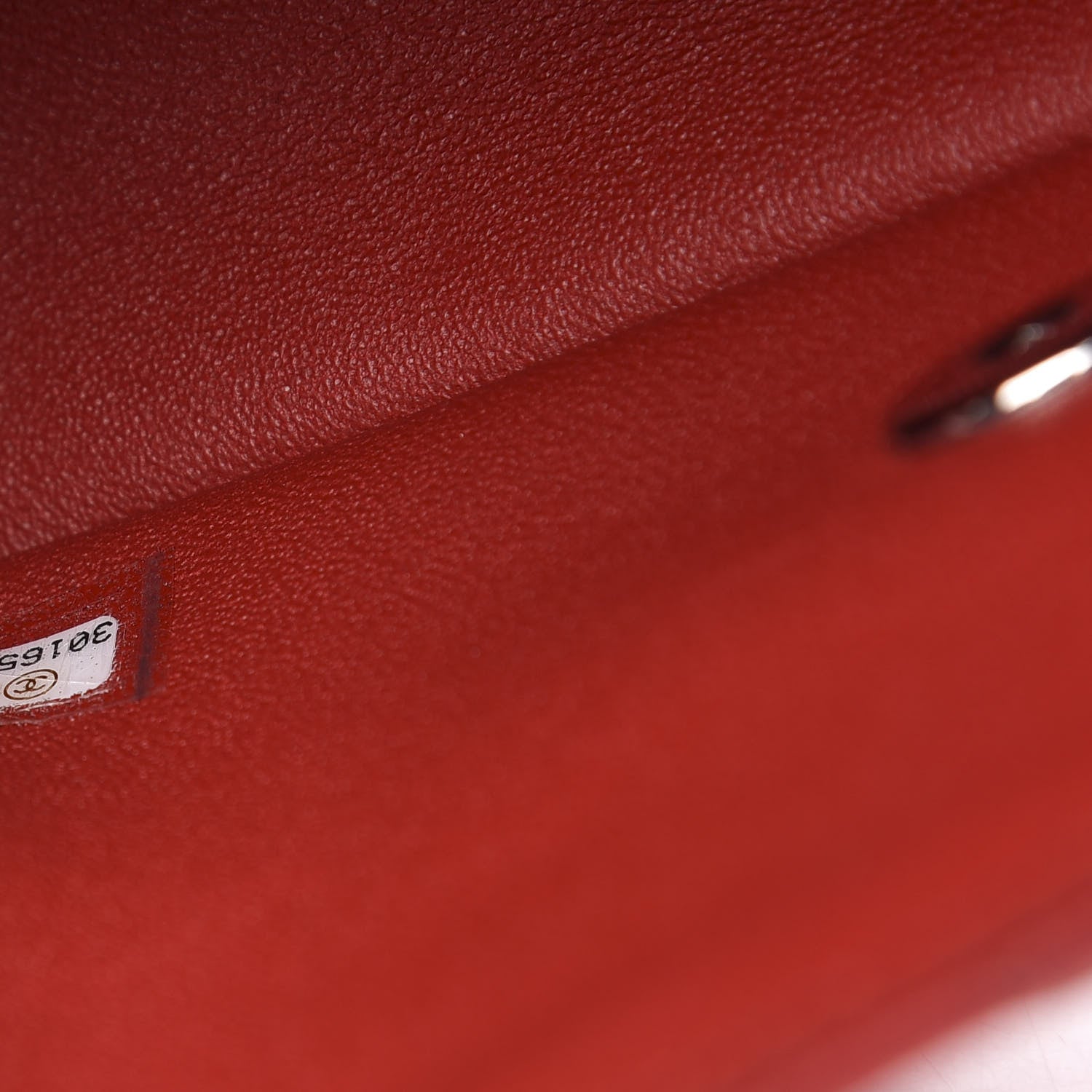 Chanel Lambskin Quilted Mini Rectangular Flap Red 7 of 12