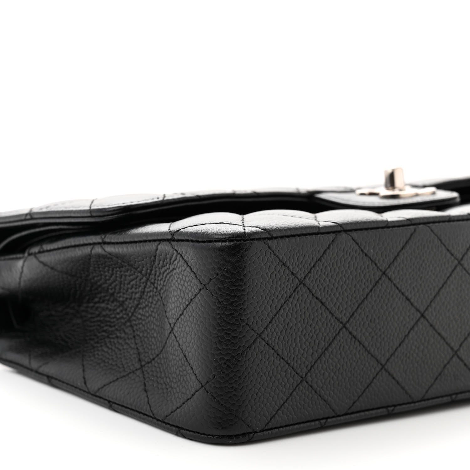 Chanel Caviar Quilted Medium Double Flap Black 9 of 11