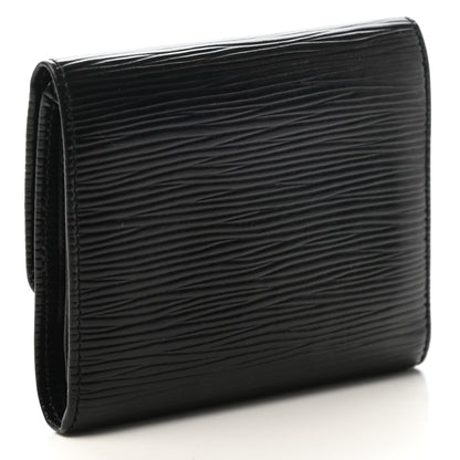 Louis Vuitton Epi Porte-Monnaie Tresor Wallet Black 3 of 10