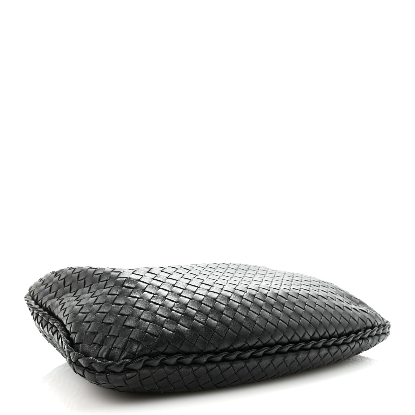Nappa Intrecciato Medium Veneta Hobo Black