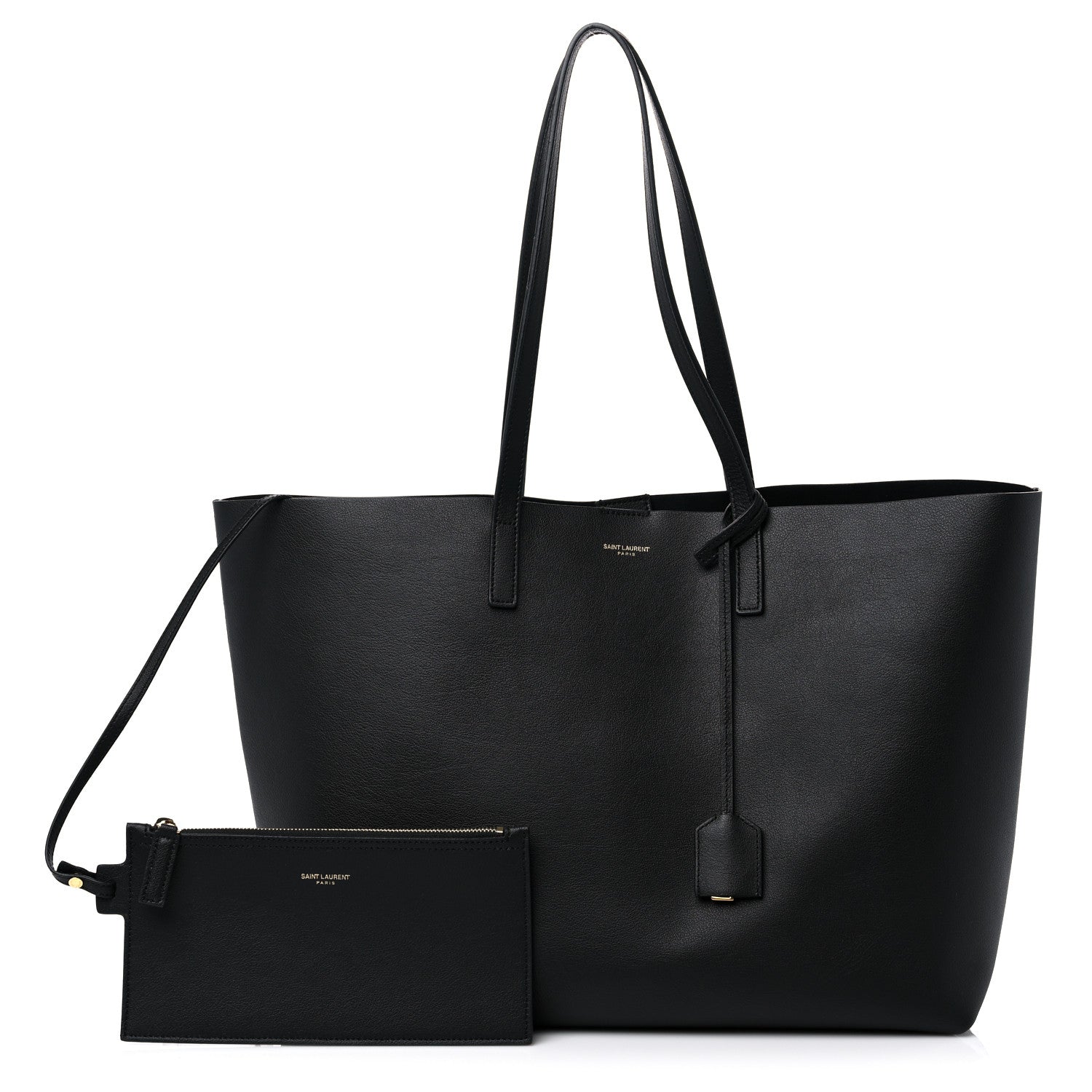Saint Laurent Calfskin Large Shopping Tote Black 1 of 14