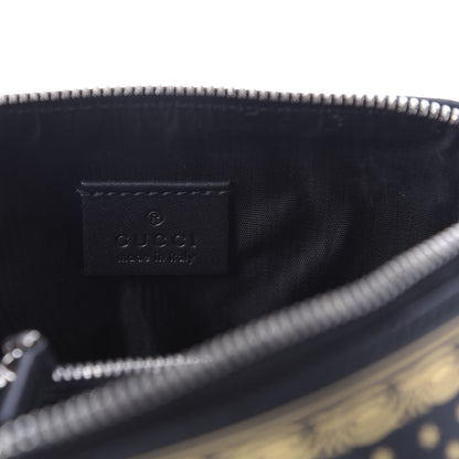 Gucci X SEGA Calfskin GUCCY Stars Mini Dome Shoulder Bag Black Gold 8 of 9