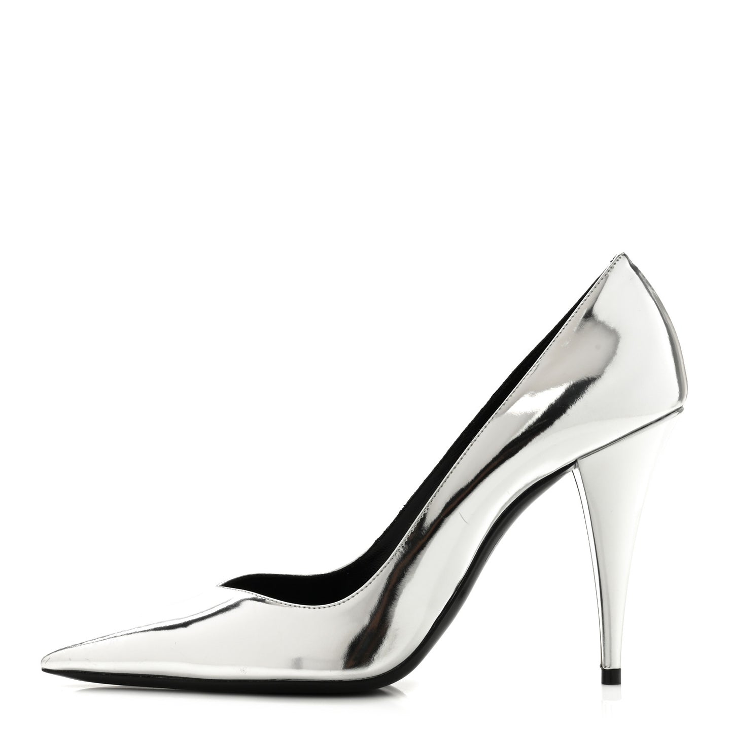 Calfskin Kiki 100 Pumps 38.5 Silver