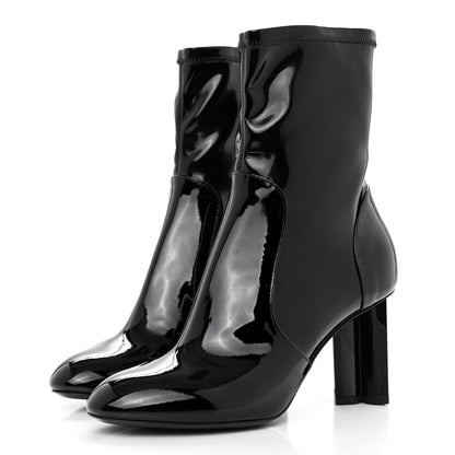 Louis Vuitton Patent Uniformes Silhouette Ankle Boots 36.5 Black 4 of 8