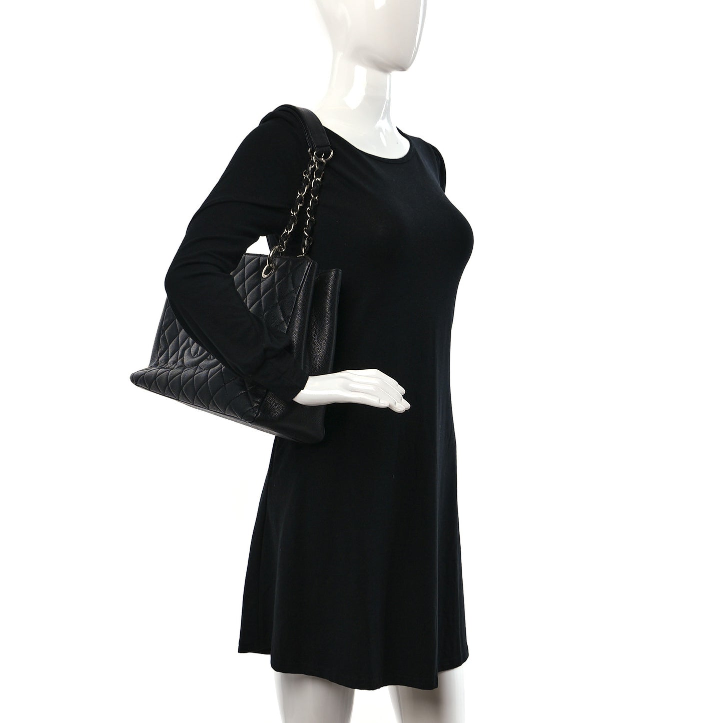 Caviar Quilted Grand Shopping Tote GST