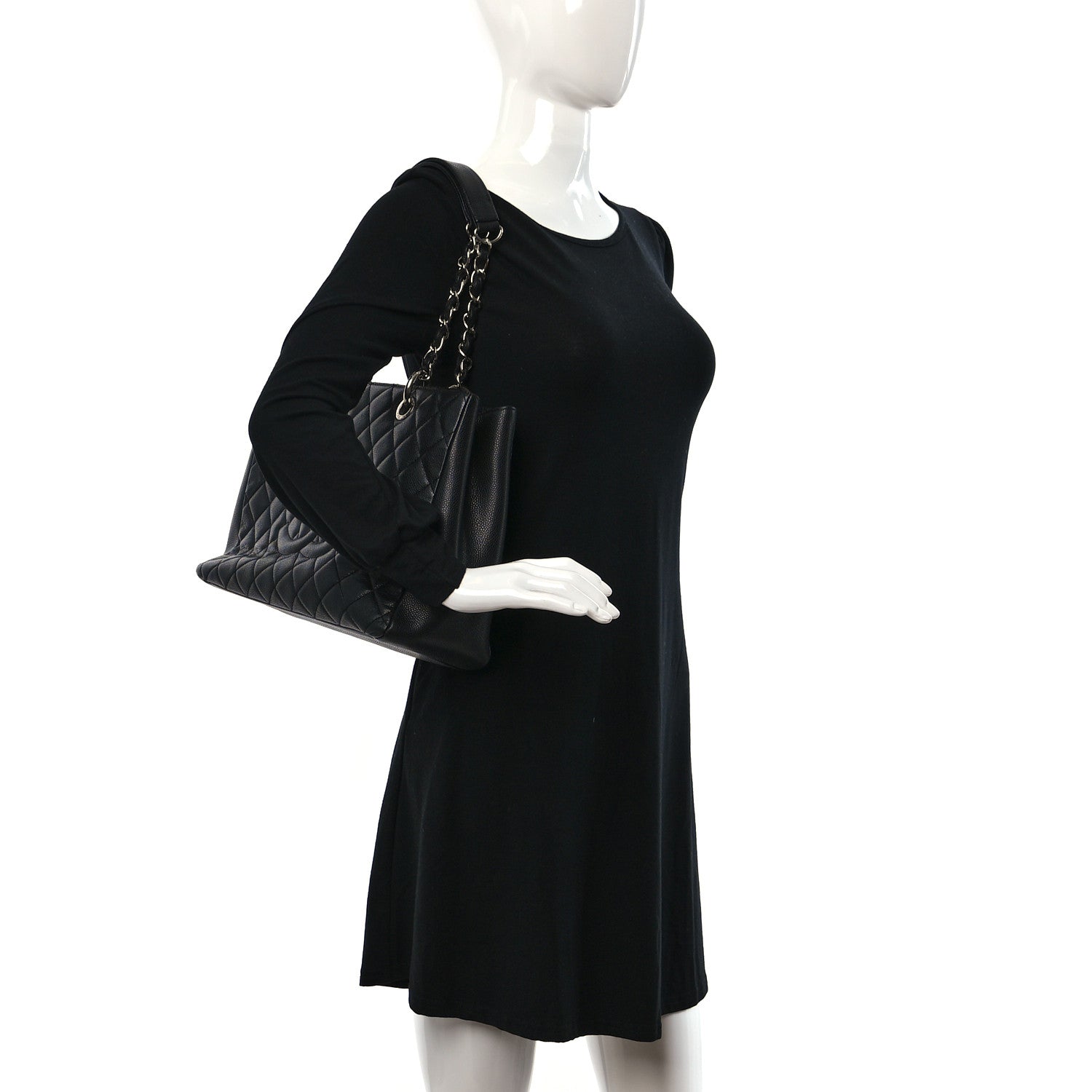 Chanel Caviar Quilted Grand Shopping Tote GST 2 of 10
