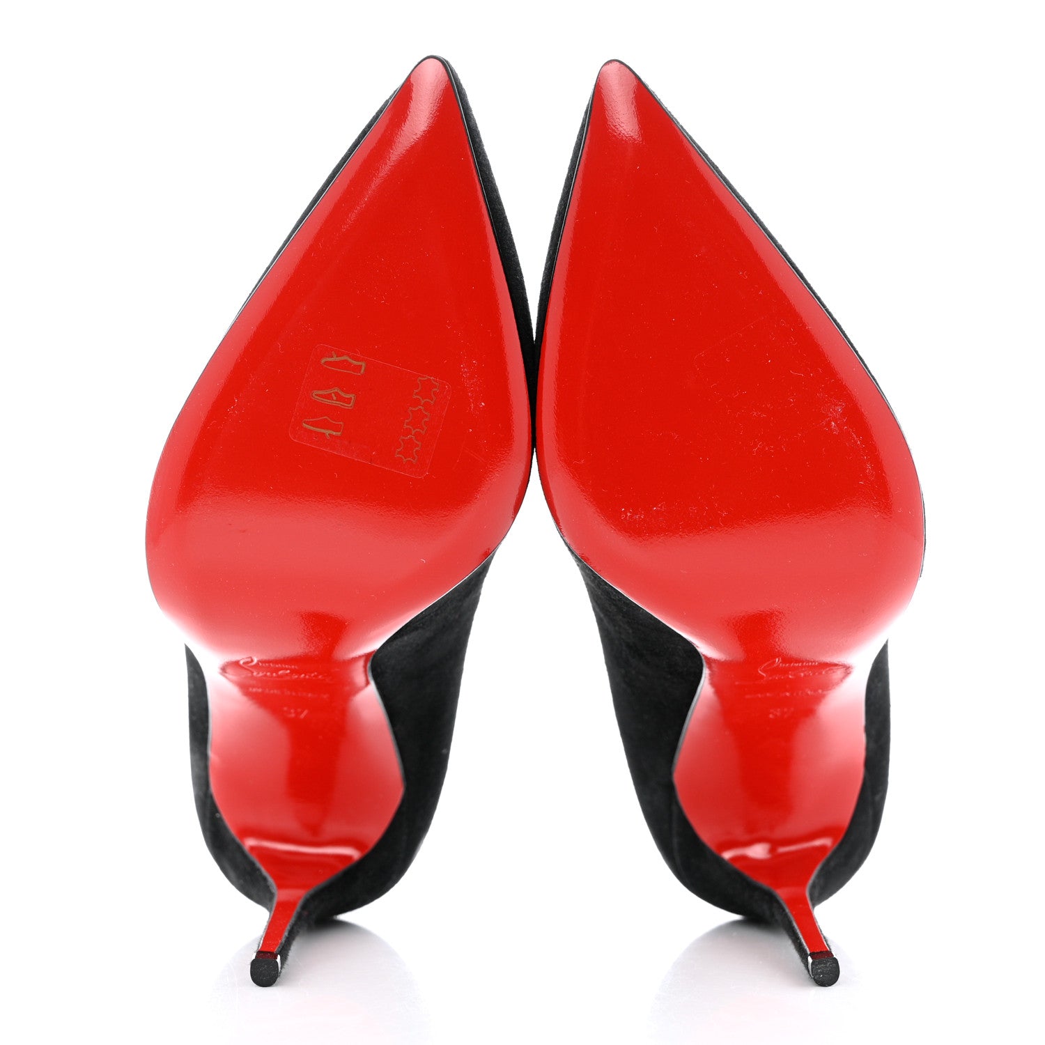 Christian Louboutin Veau Velours Pigalle Follies 100 Pumps 37 Black 5 of 12