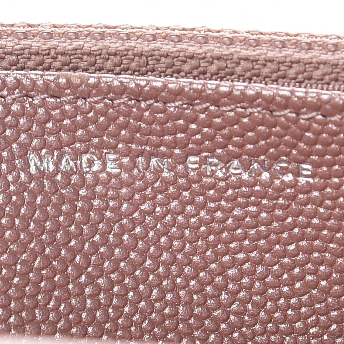 Metallic Caviar Chevron Quilted Vintage Mademoiselle Wallet On Chain WOC Pink