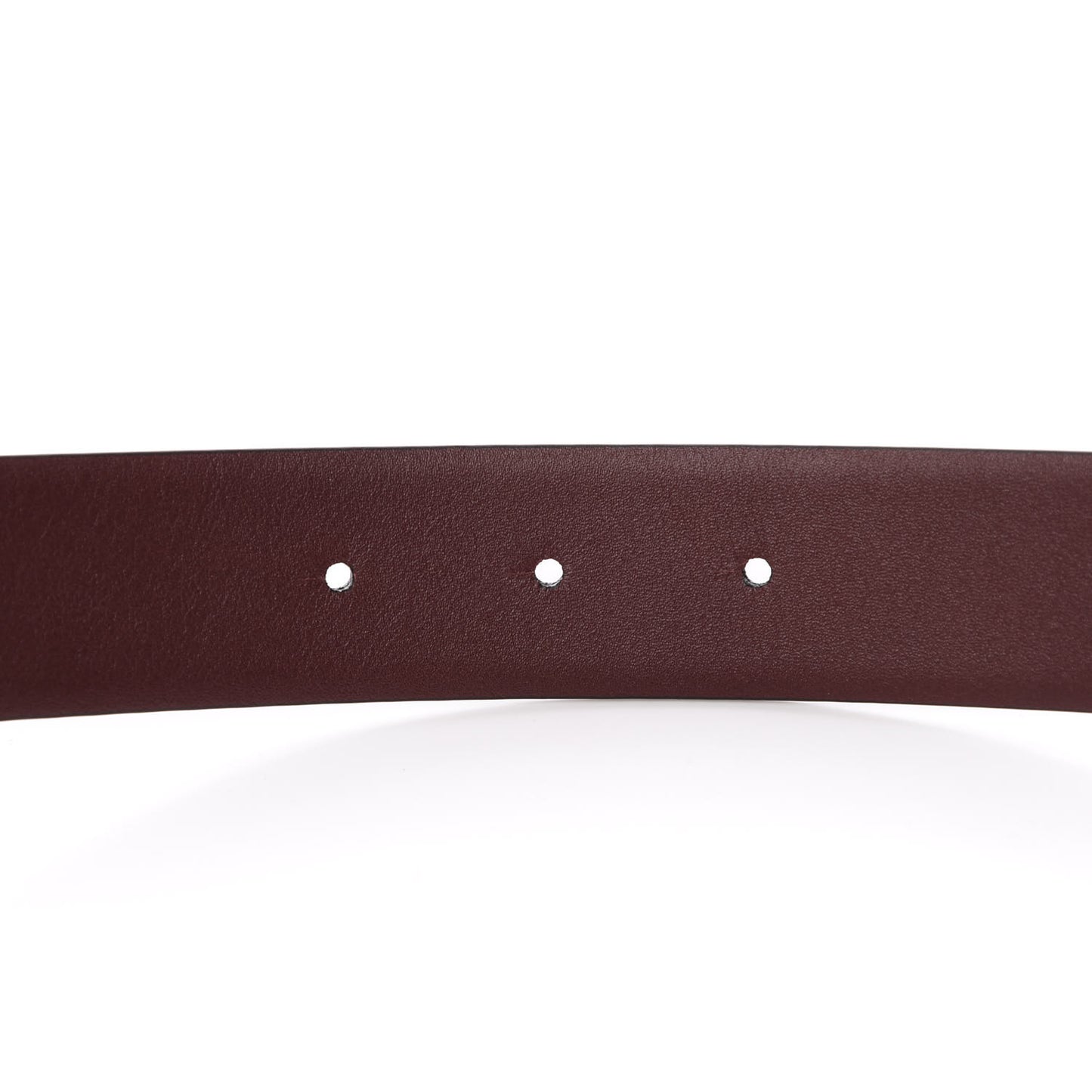 Calfskin CC Reversible Belt 80 32 Black Burgundy