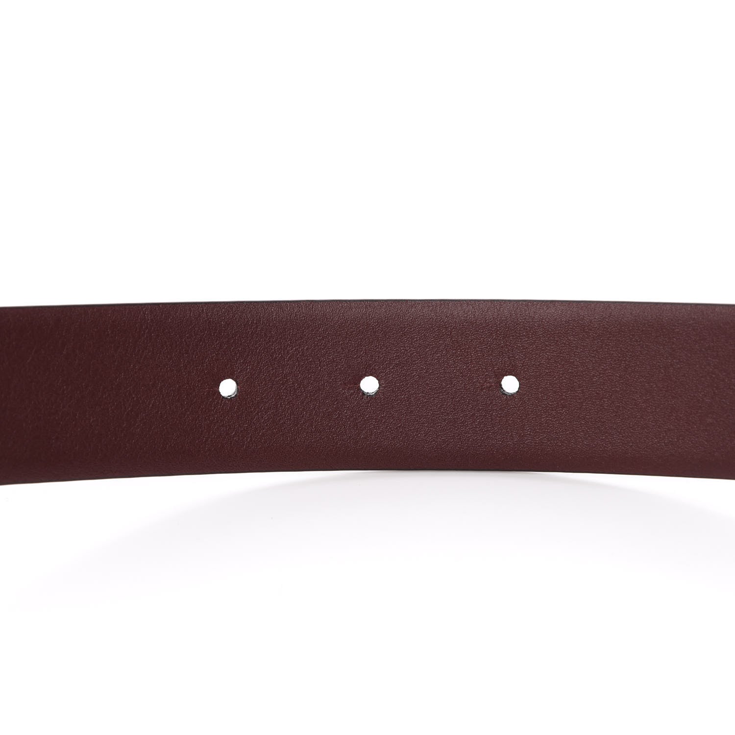 Chanel Calfskin CC Reversible Belt 80 32 Black Burgundy 4 of 6