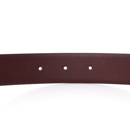 Chanel Calfskin CC Reversible Belt 80 32 Black Burgundy 4 of 6