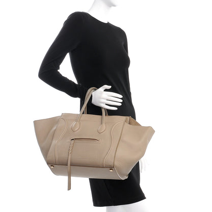 Celine Supple Calfskin Medium Phantom Luggage Beige 2 of 18