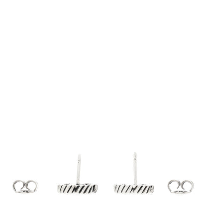 Gucci Sterling Silver Torchon Double G Earrings 3 of 4
