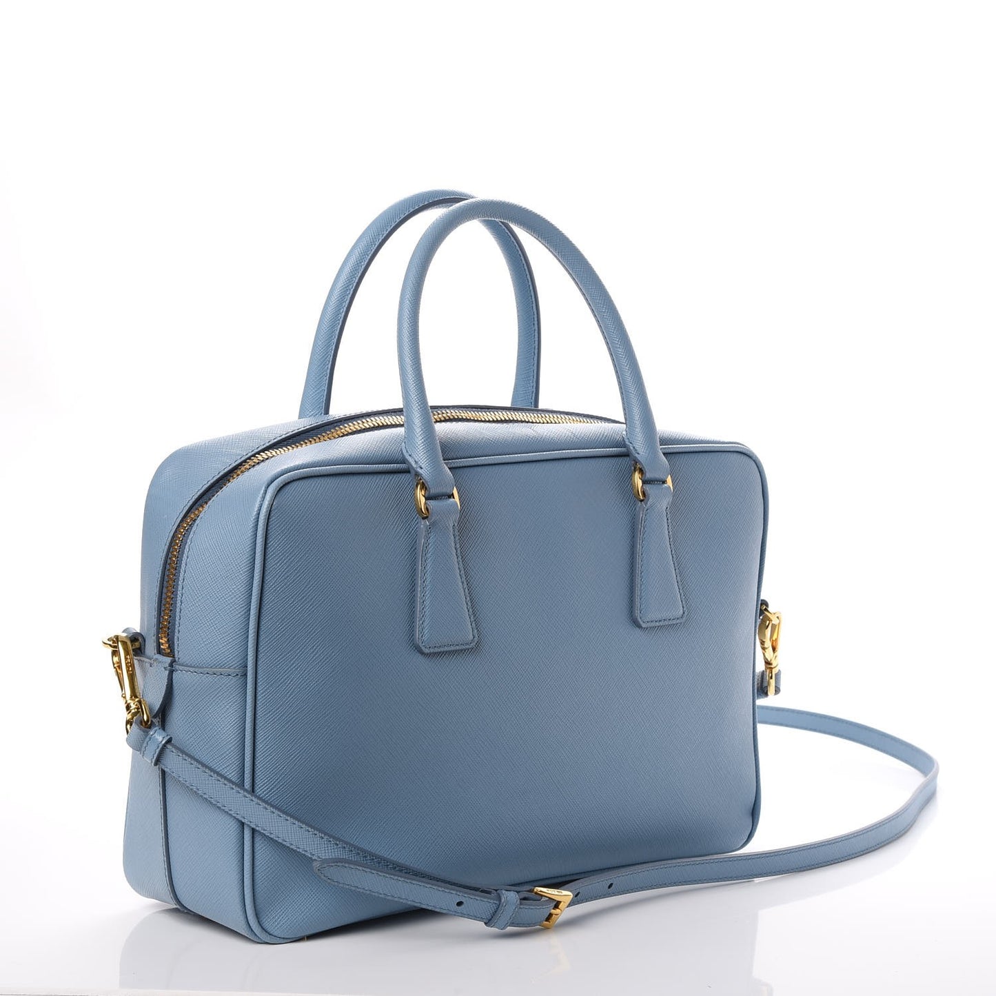Saffiano Lux Petite Bowler Blue
