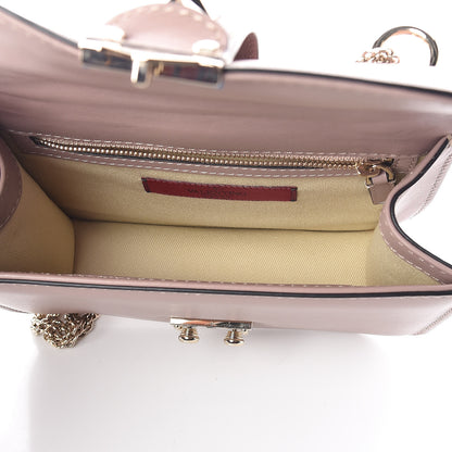 Valentino Garavani Vitello Small Glam Lock Rockstud Flap Poudre 5 of 8