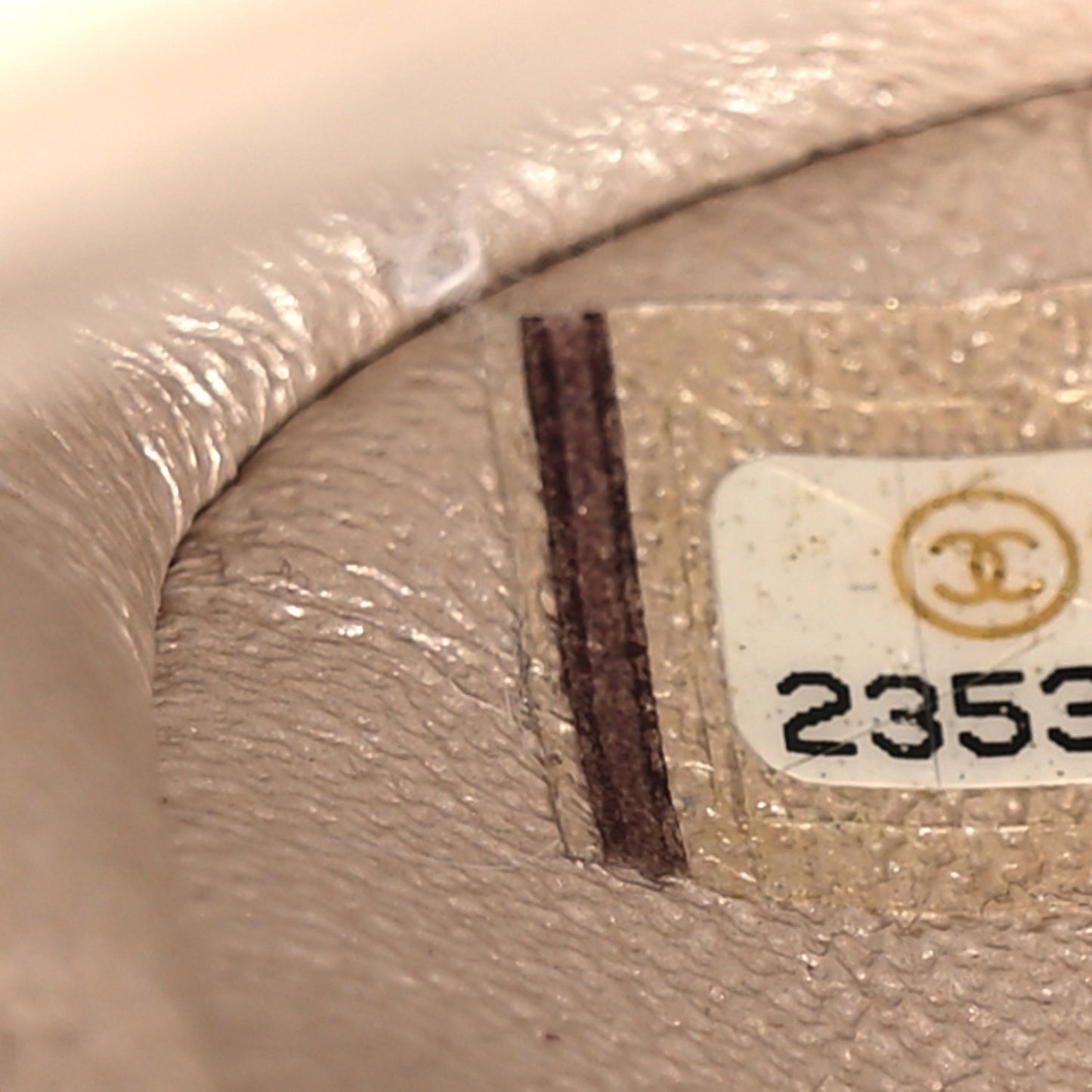 Metallic Lambskin Quilted Extra Mini V For Victory Flap Light Gold