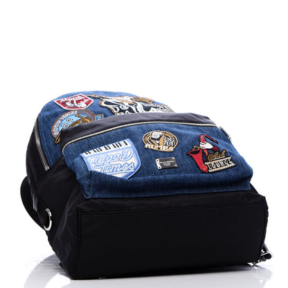 Dolce & Gabbana Denim Patched Volcano Backpack Black 3 of 8