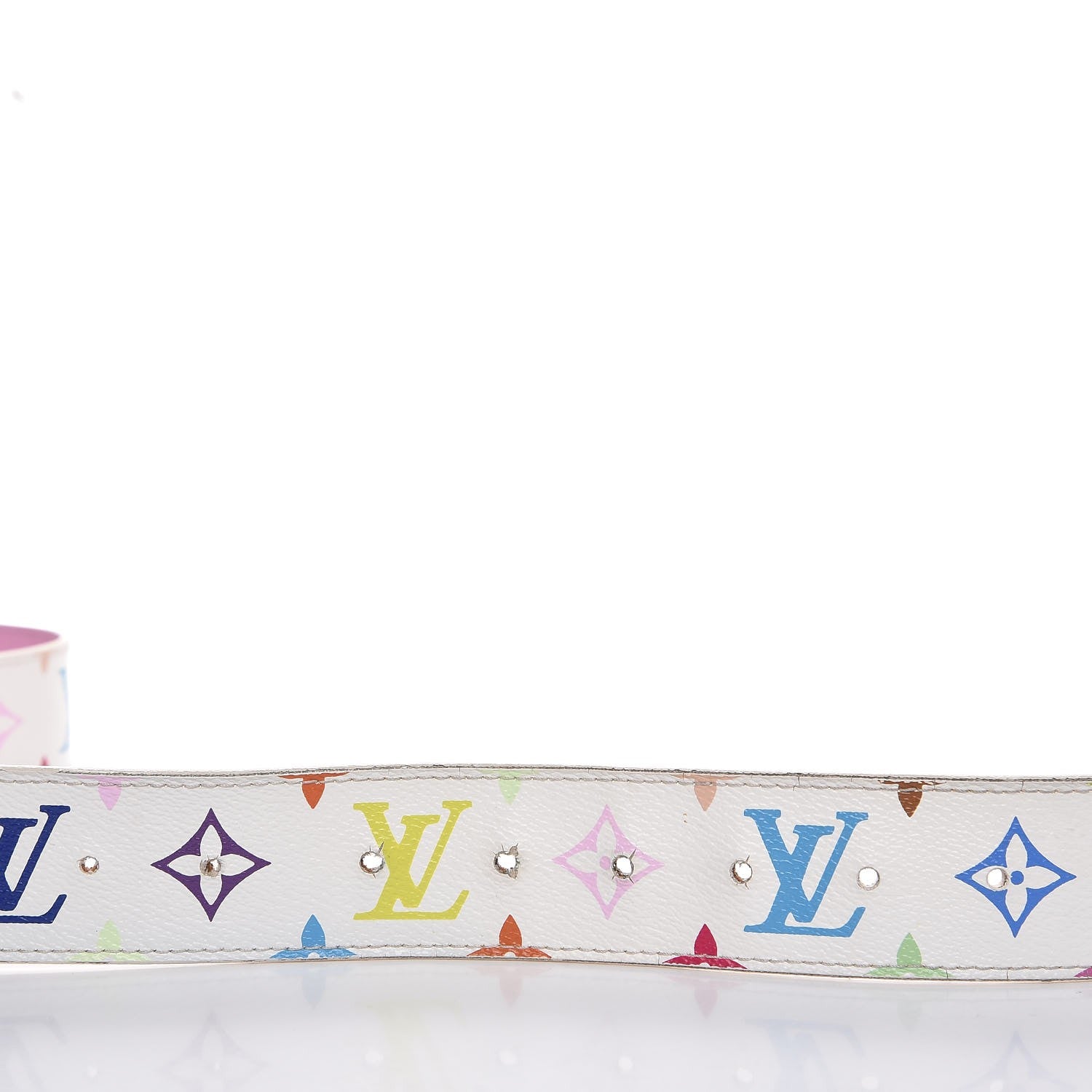 Louis Vuitton Monogram Multicolor Trunks and Bags Belt 90 36 White 5 of 9