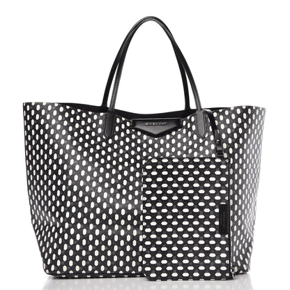 Givenchy Coated Canvas Large Antigona Tote Black White 3 of 12