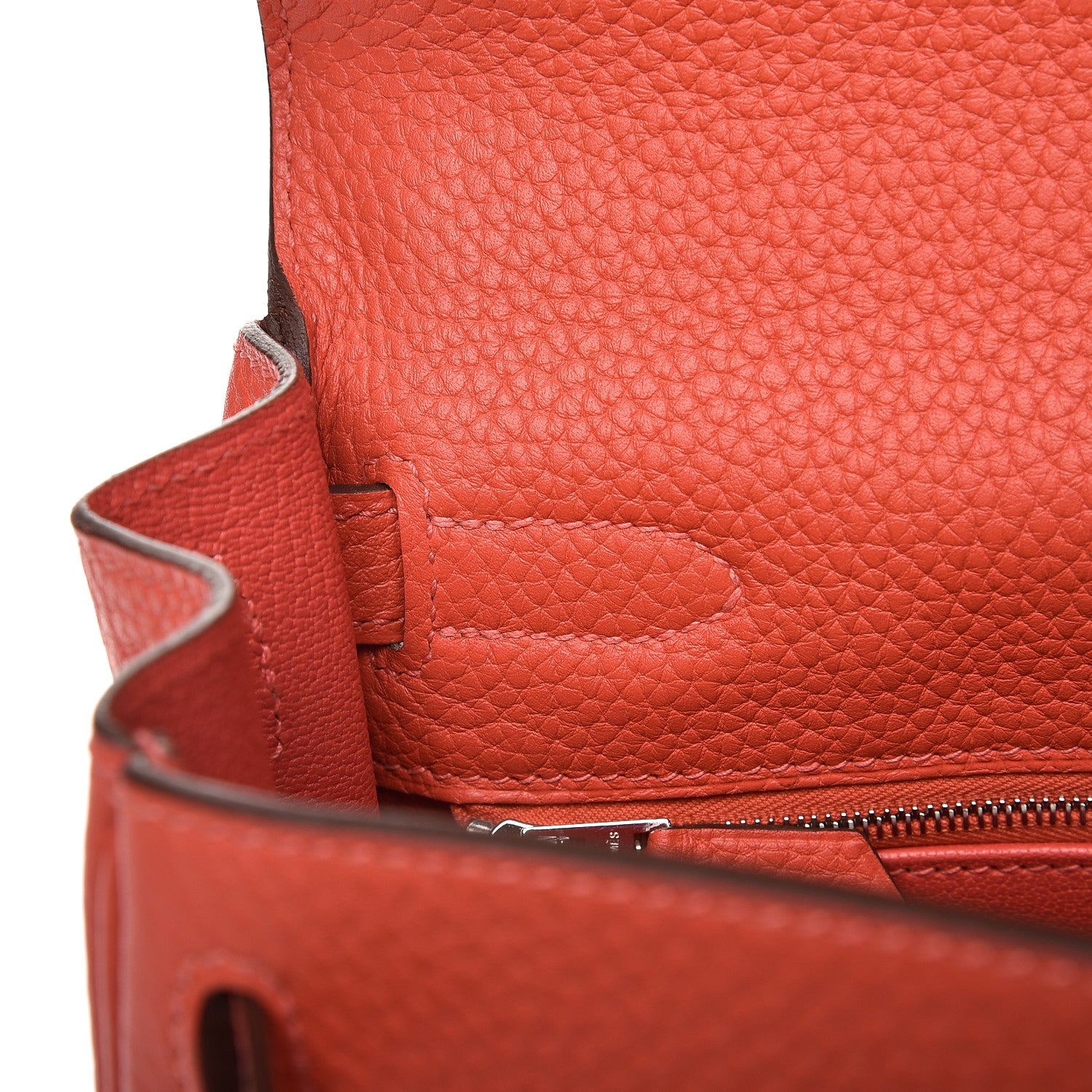Hermes Taurillon Clemence Kelly Retourne 28 Rouge Pivoine 11 of 33