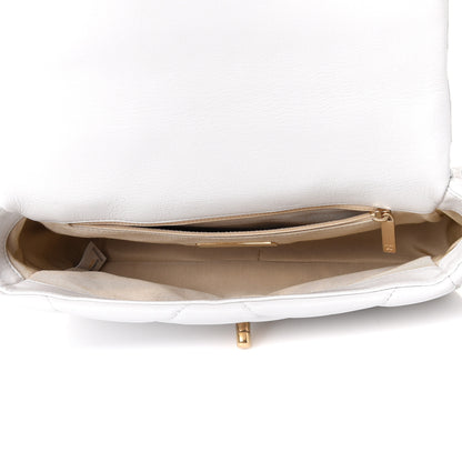Chanel Lambskin Quilted Medium Chanel 19 Flap White 5 of 10