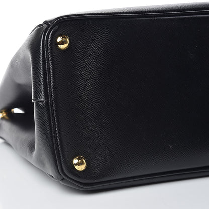 Prada Saffiano Medium Galleria Double Zip Tote Black 11 of 12