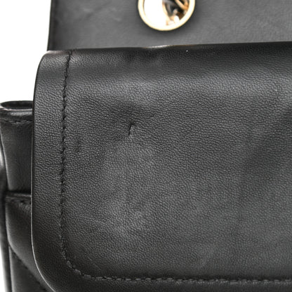 Chanel Lambskin Chevron Quilted Medium Double Flap Black 11 of 11