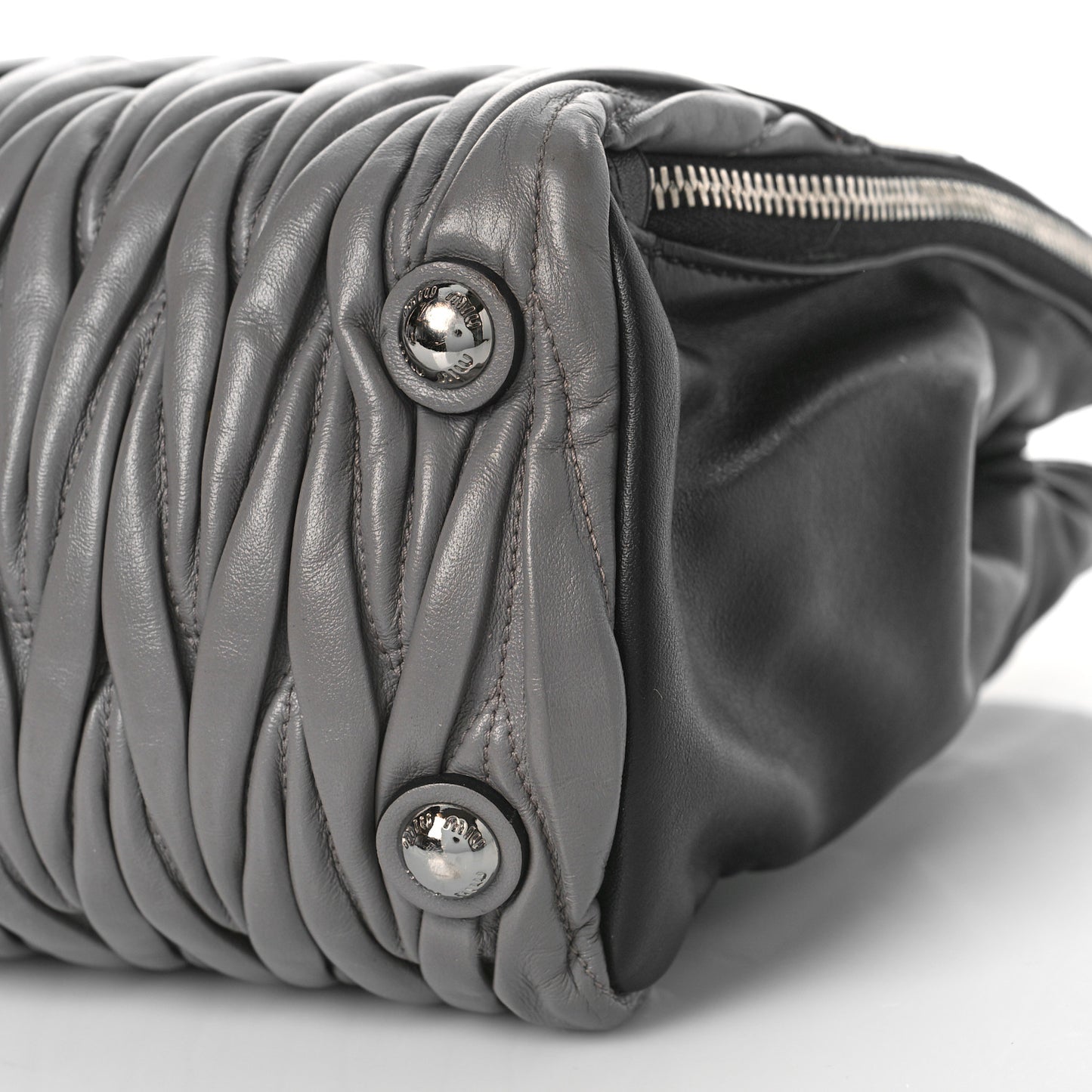 Nappa Matelasse Convertible Satchel Argilla Talco