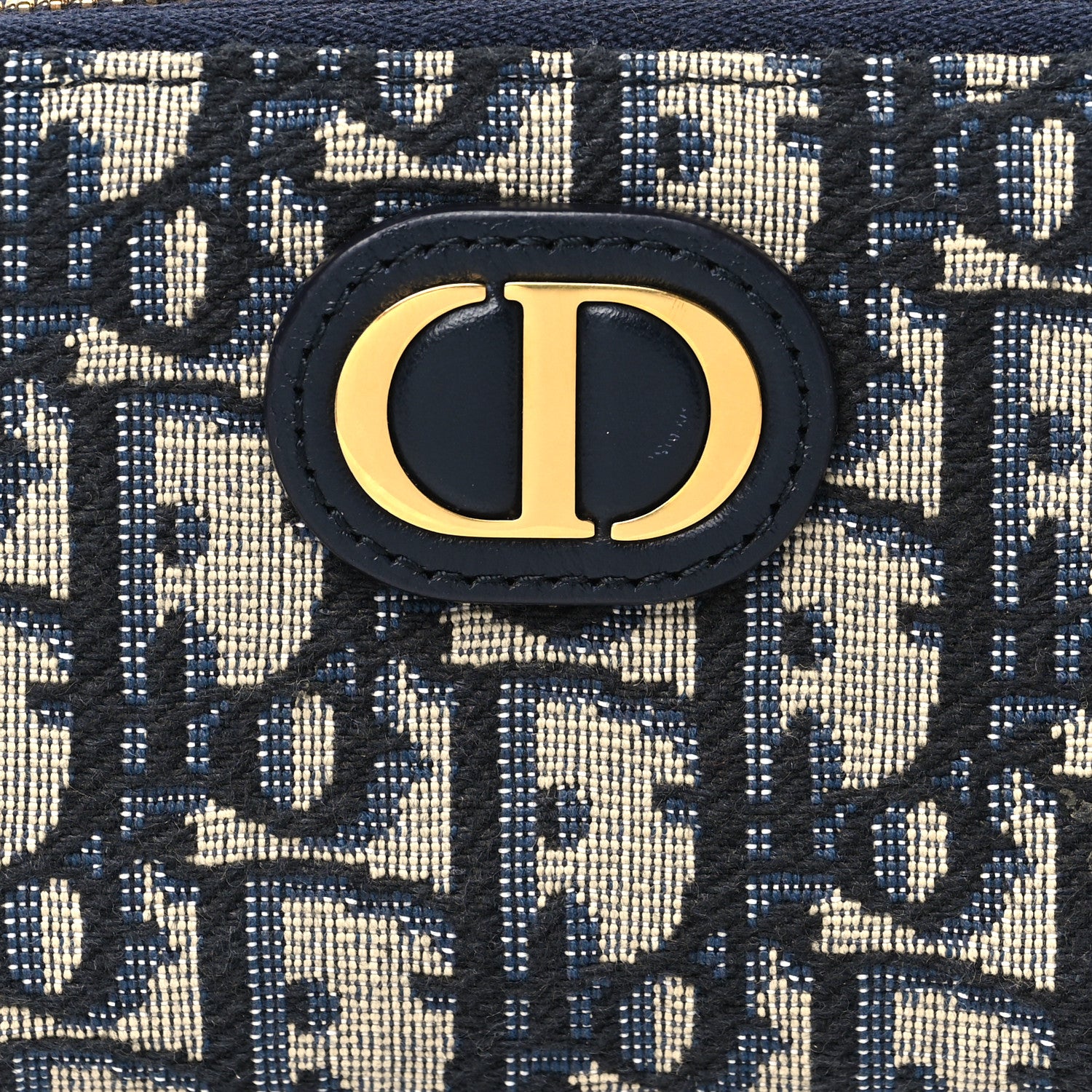 Christian Dior Oblique 30 Montaigne Voyageur Coin Purse Blue 8 of 9