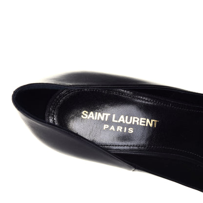 Saint Laurent Calfskin Tripon Tribute 105 Pumps 38 Black 6 of 8