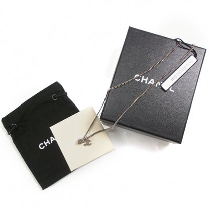 Chanel Crystal Mini Heart CC Logo Necklace 3 of 5