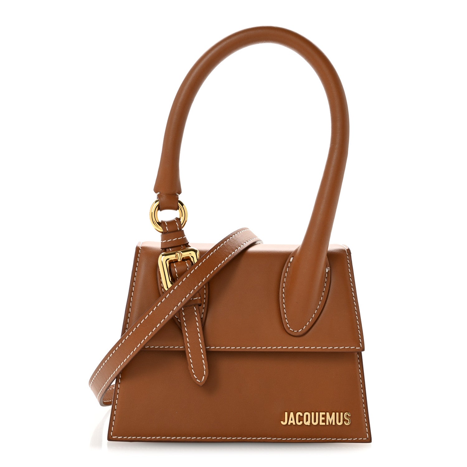 Jacquemus Smooth Calfskin Le Chiquito Boucle Moyen Brown 1 of 11