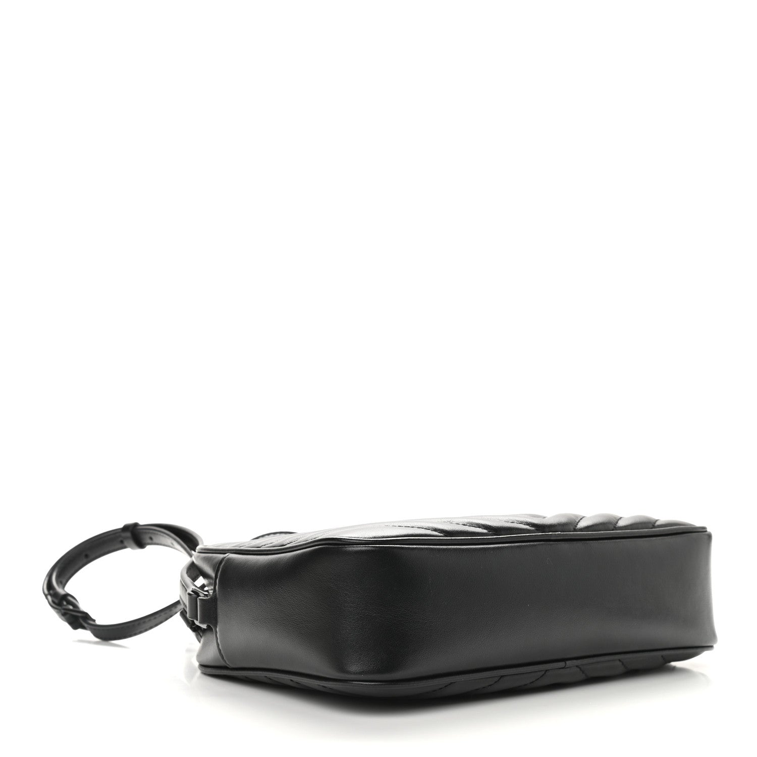 Saint Laurent Calfskin Matelasse Monogram Lou Camera Bag Black 4 of 9