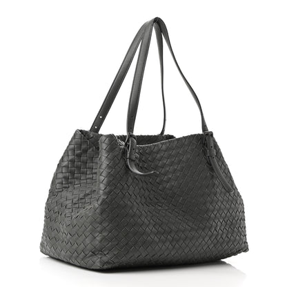 Bottega Veneta Nappa Intrecciato Large Seamless Tote New Light Grey 2 of 9