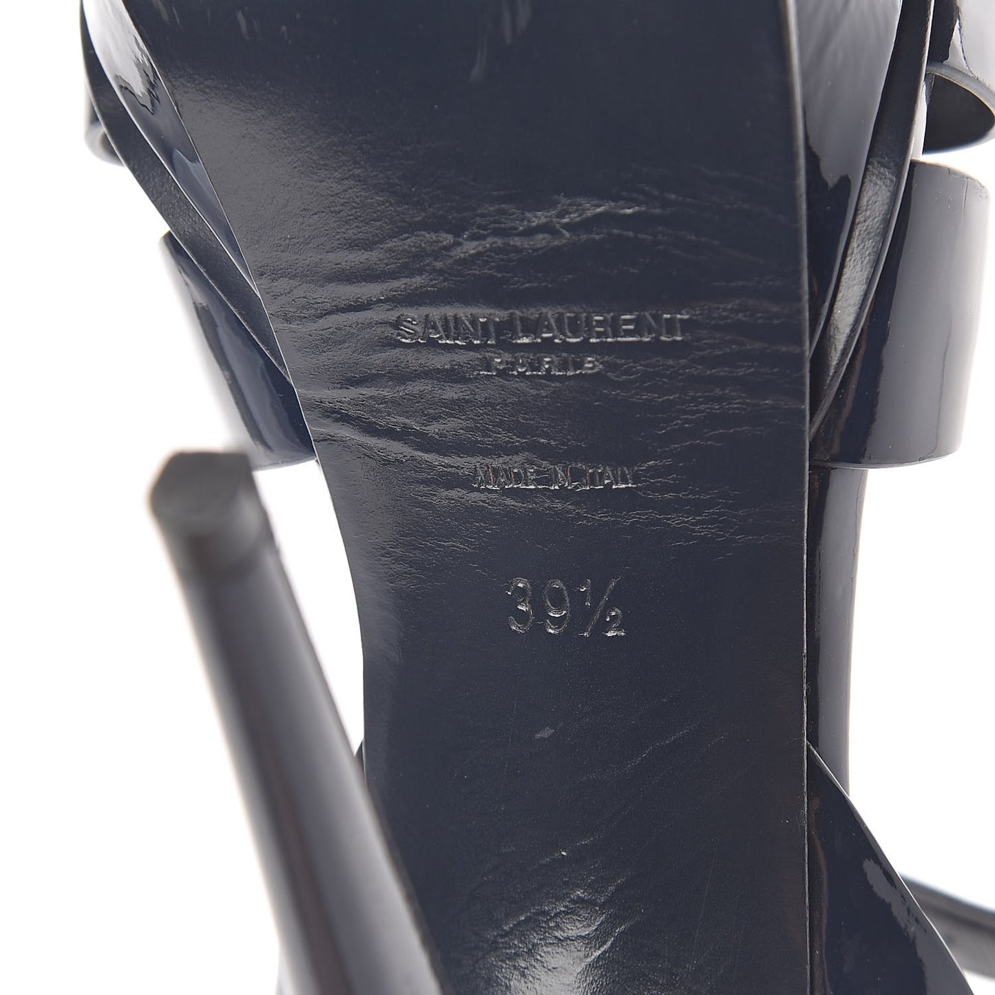 Patent Tribute 105 Platform Sandals 39.5 Navy