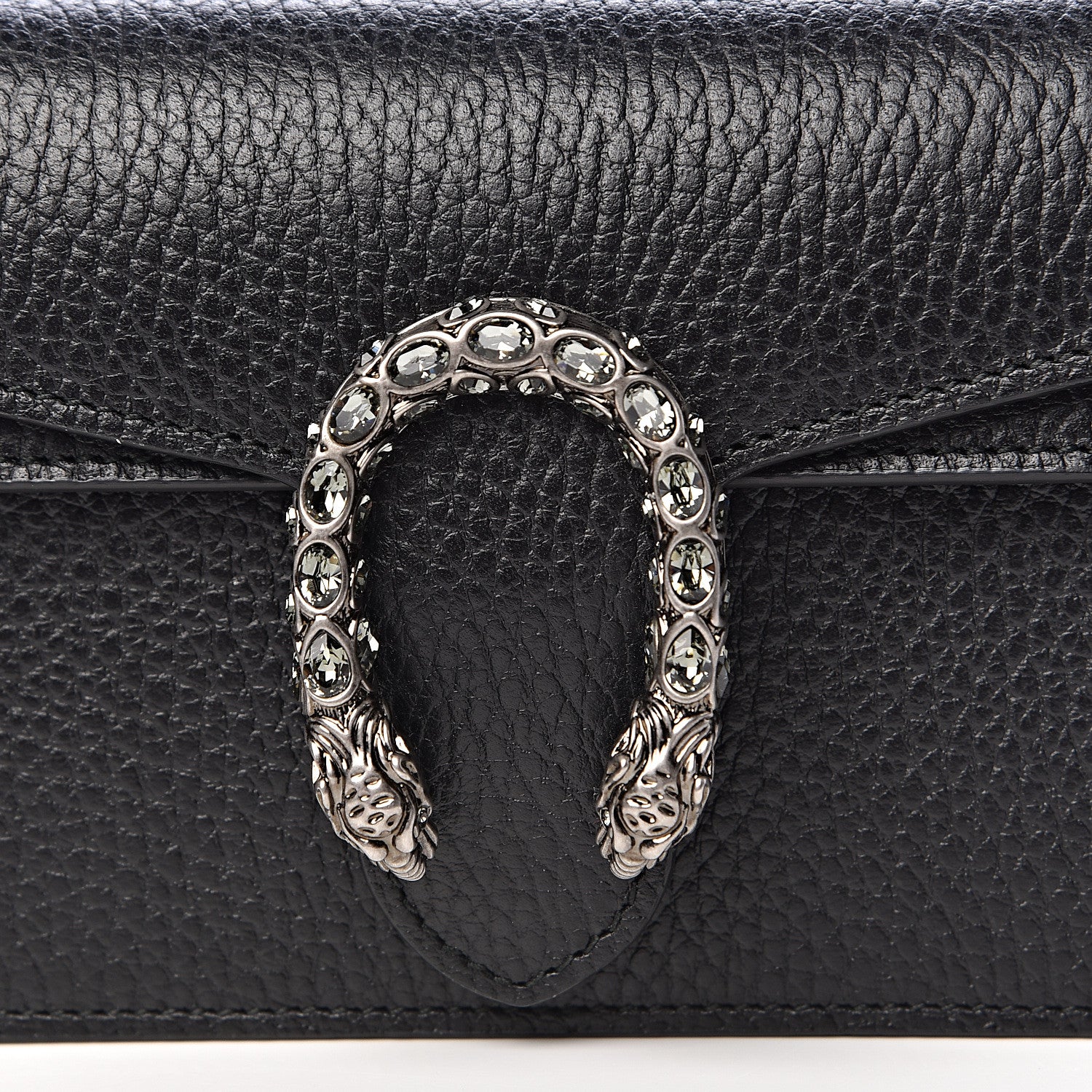 Gucci Calfskin Super Mini Dionysus Shoulder Bag Black 9 of 10