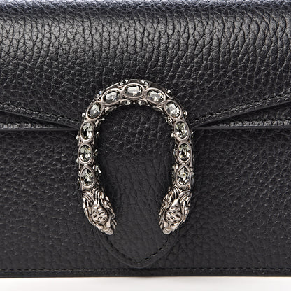 Gucci Calfskin Super Mini Dionysus Shoulder Bag Black 9 of 10
