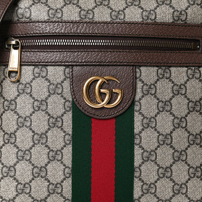 Gucci GG Supreme Monogram Web Small Ophidia Messenger Bag Brown 9 of 13