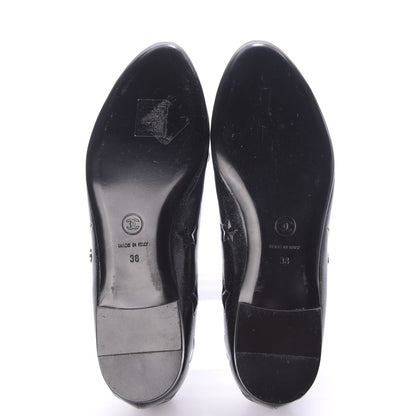 Chanel Patent Glitter Flats 38 Black 7 of 12