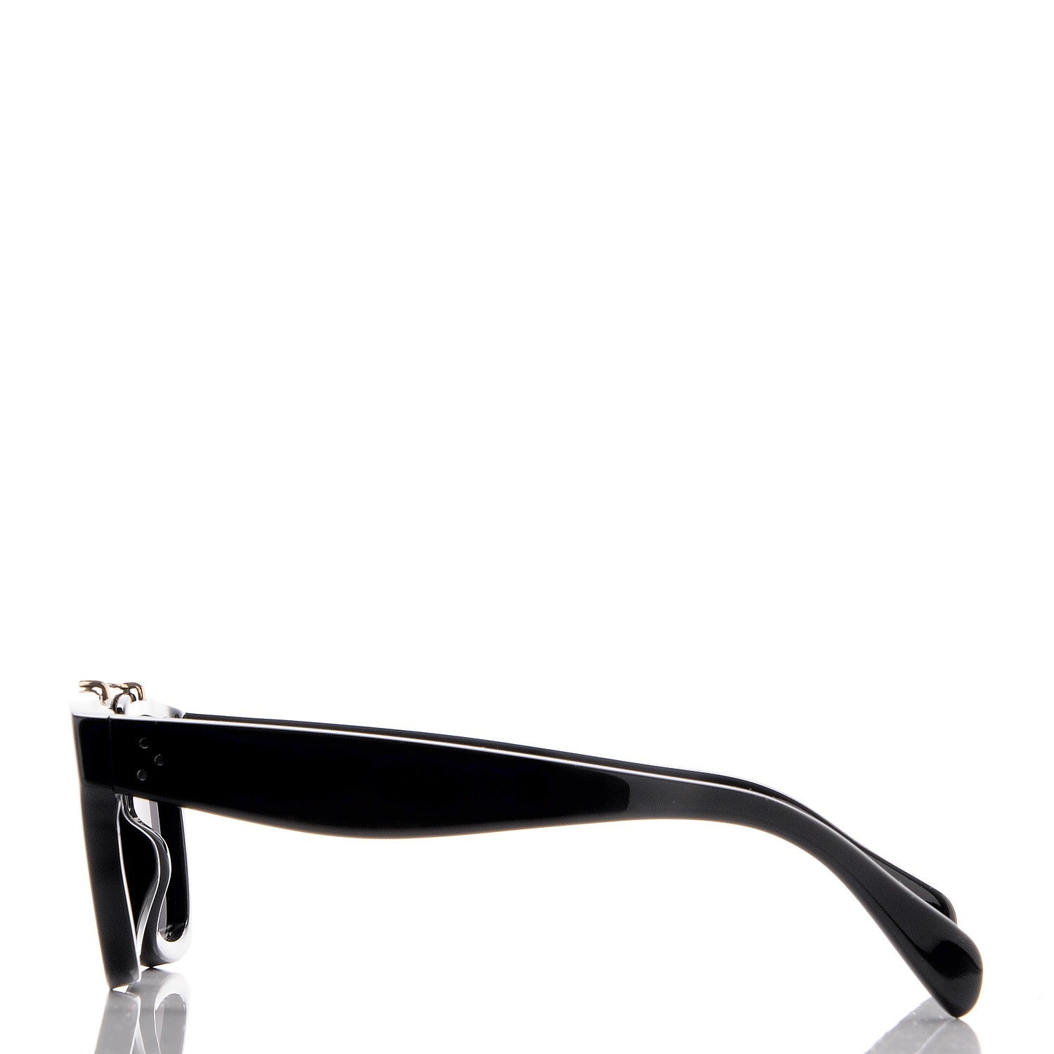 Celine Acetate Bridge Sunglasses CL41077/S Black 3 of 8