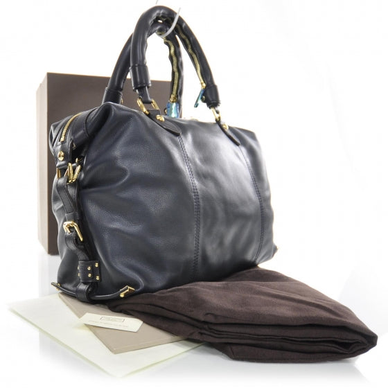 Calfskin Sac Louis Bleu