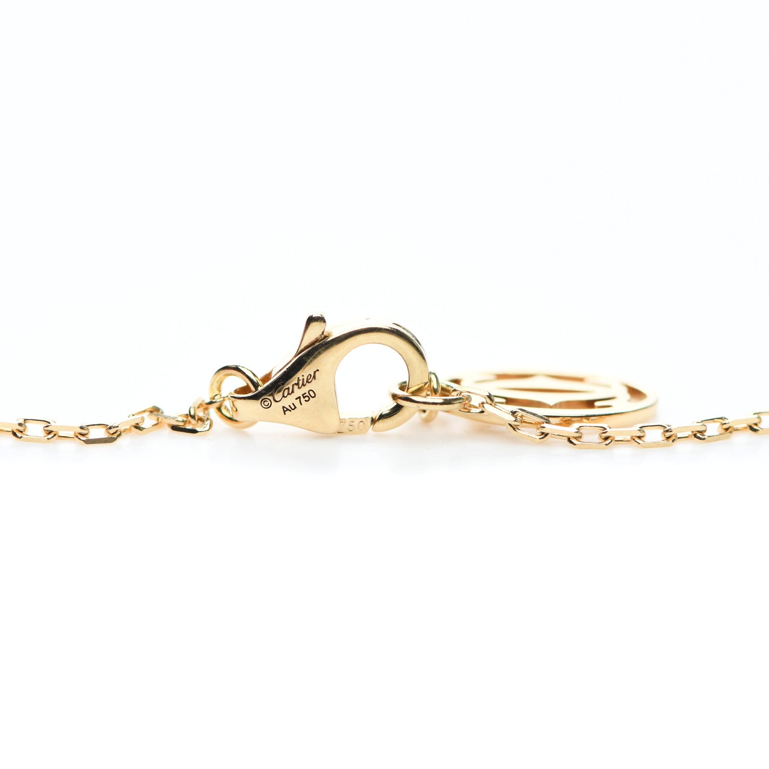 Cartier 18K Yellow Gold Diamond LM D'Amour Pendant Necklace 4 of 6