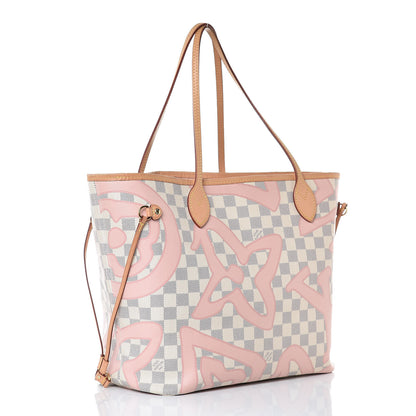 Louis Vuitton Damier Azur Tahitienne Neverfull MM 4 of 11