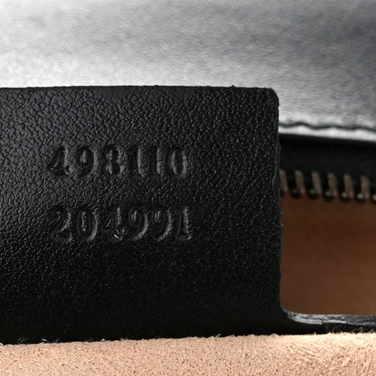 Gucci Calfskin Matelasse Small GG Marmont Top Handle Shoulder Bag Black 7 of 10