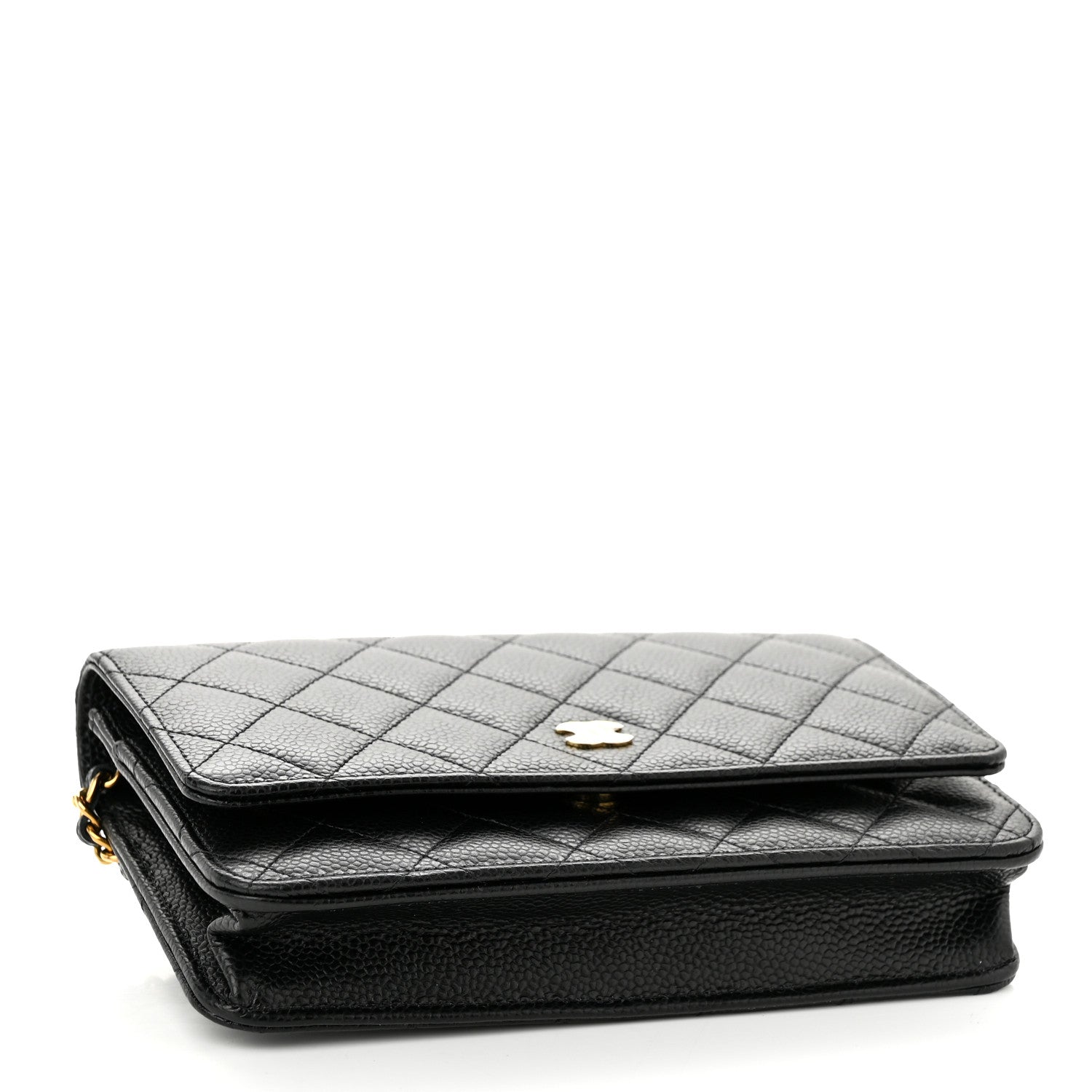 Chanel Caviar Quilted Wallet On Chain WOC Black 4 of 12