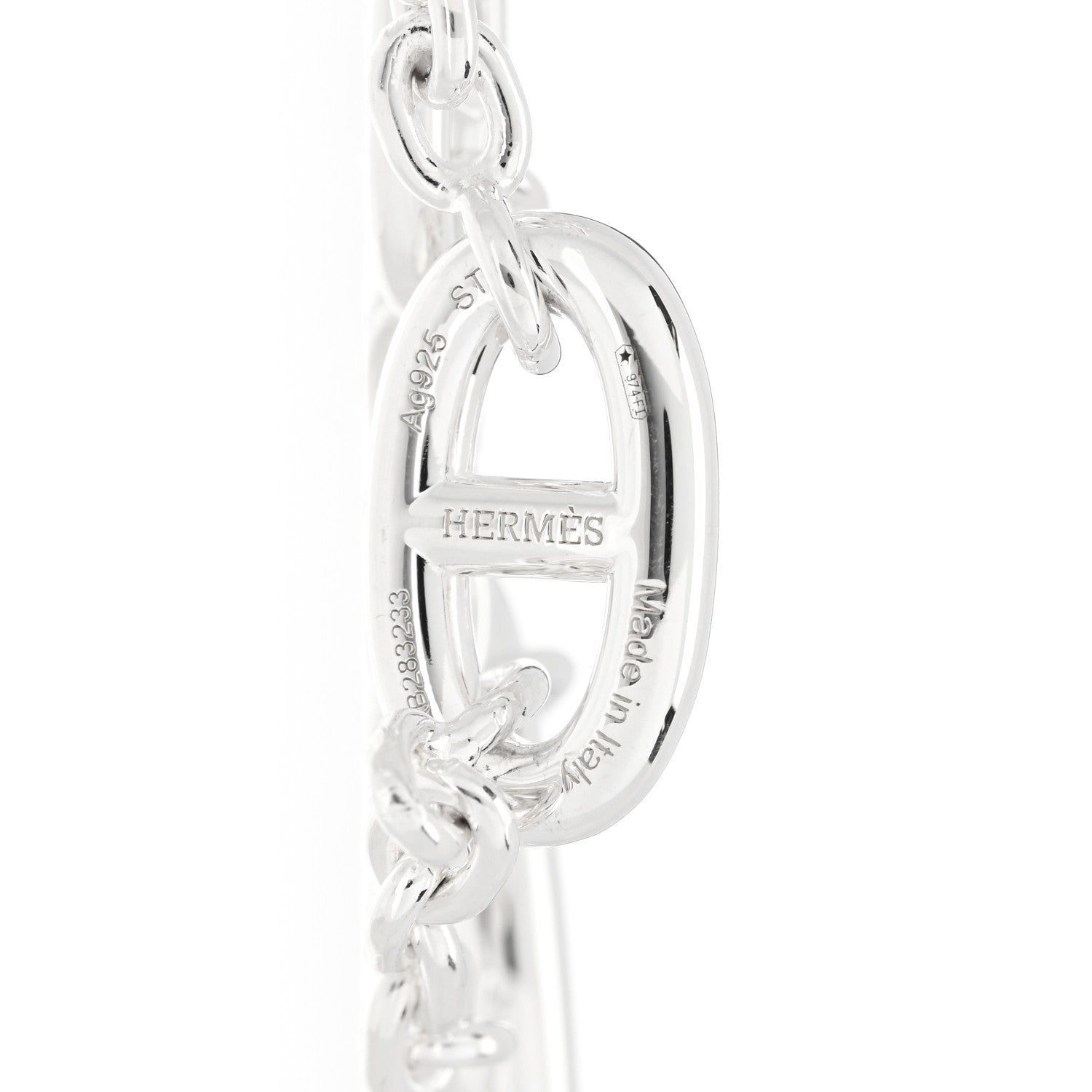 Hermes Sterling Silver Farandole Bracelet ST 3 of 4
