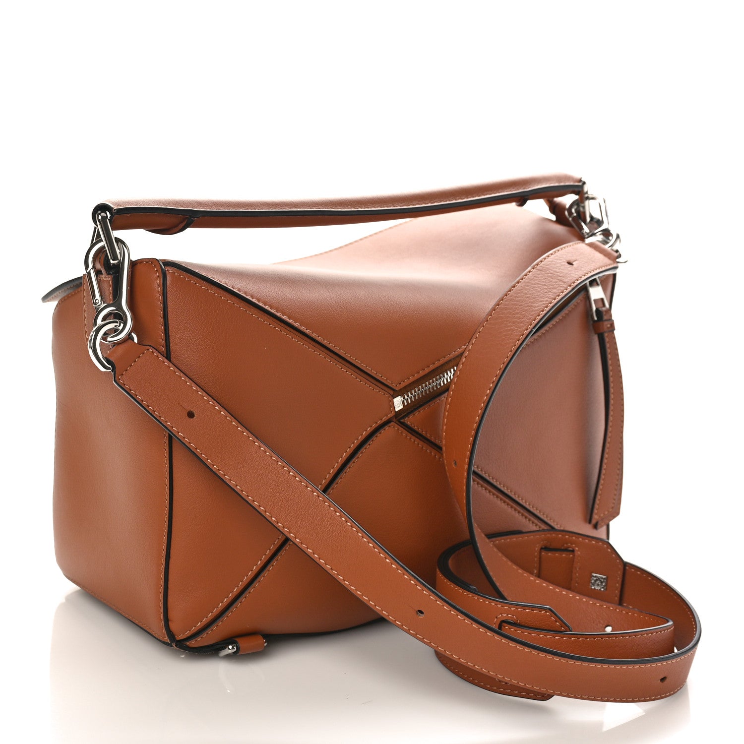 Loewe Calfskin Medium Puzzle Bag Tan 2 of 8