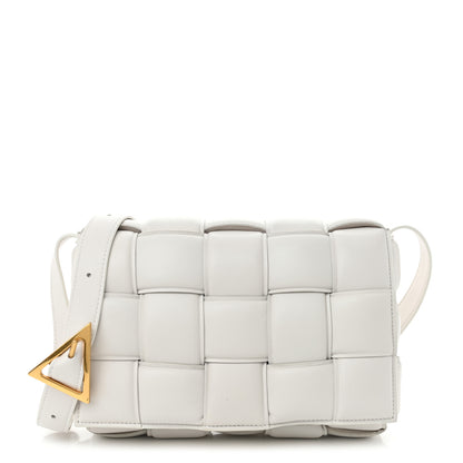 Bottega Veneta Nappa Maxi Intreccio Padded Cassette Crossbody Bag Chalk 1 of 12